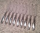 Mikasa COCOA BLOSSOM Pattern Stainless Flatware 9 1/2" DINNER KNIVES Set of 9