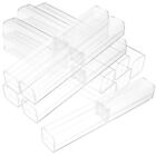 50 Pcs Transparent Pen Cases Ballpoint Boxes Crystal Holder