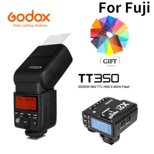 Godox TT350F 2.4G TTL HSS Speedlite Flash and X2T-F trigger kit for Fujifilm - Picture 1 of 9