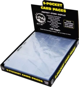 (100) Trading Card Sleeves - ARCHIVAL Quality 9-Pocket Card Binder Pages - TCIP9 - Picture 1 of 2