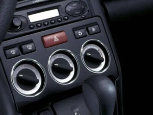 Anillos de control de aire acondicionado calentador de aluminio pulido para Land Rover Freelander - Imagen 1 de 5