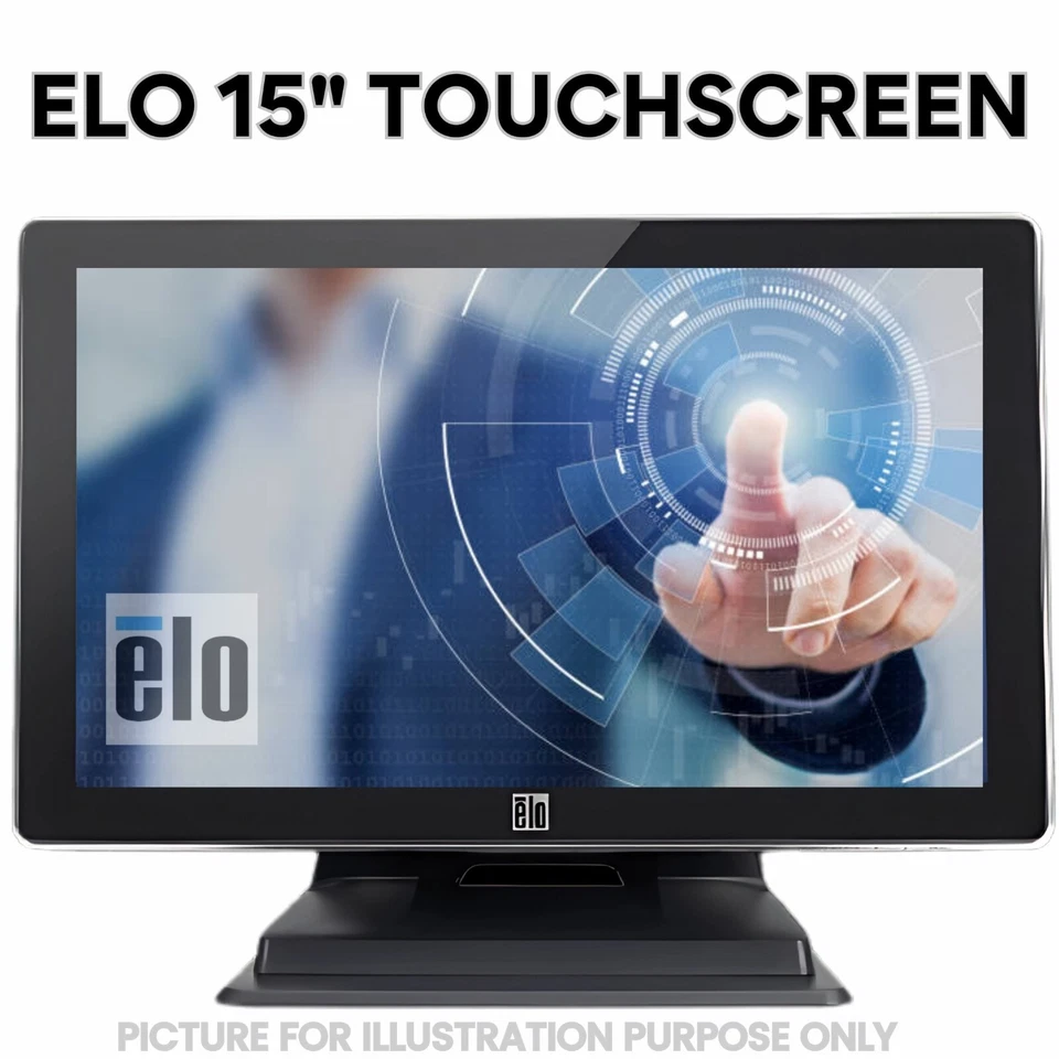 ELO ET1519L 15" INCH Touch Screen Monitor POS SCREEN VGA USB 90 days Warranty - Image 1 of 4