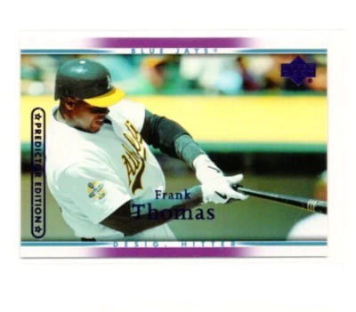2007 UPPER DECK PREDICTOR PURPLE PARALLEL #179 FRANK THOMAS RARE VERSION JAYS SP - Image 1 of 3