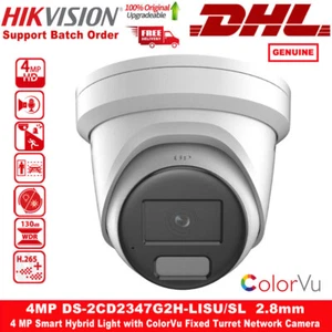 Cámara IP torreta torreta HIK 4MP luz híbrida inteligente DS-2CD2347G2H-LISU/SL ColorVu - Imagen 1 de 16