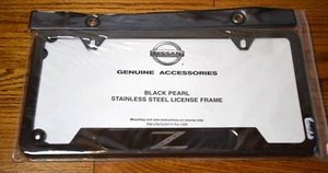 Genuine Nissan License Plate Frame Z Logo 999MB-ZP000BP Black Pearl Finish--NEW - Picture 1 of 4