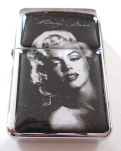BRIQUET à essence - Marylin - métal silver & black - PROMO 2025 - Imagen 1 de 6