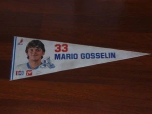 1980'S MARIO GOSSELIN QUEBEC NORDIQUES PENNANT - Picture 1 of 1