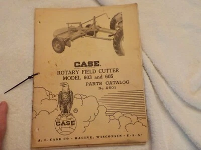 2 CASE MANUALS ROTARY FIELD CUTTER MODEL 603 ABND 605 & SR & ST TRACTOR PLOWS - Image 1 of 4