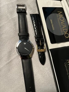 movado museum herrenuhr schwarz sehr selten - Bild 1 von 4