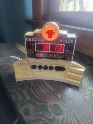 Vintage Chicago Bulls Alarm Clock Cover
