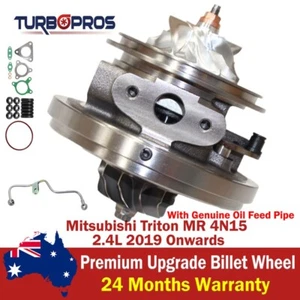 Billet Turbo Cartridge CHRA Core+Oil Feed Pipe For Mitsubishi Triton MR 2.4L - Bild 1 von 17
