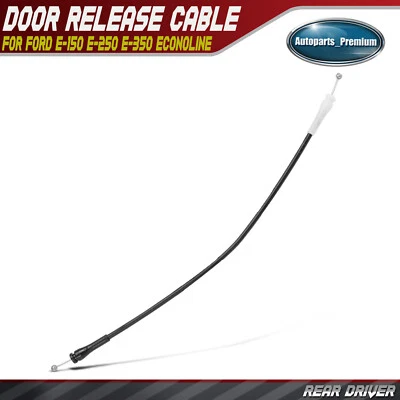 Cable de liberación de pestillo de puerta trasera izquierda para Ford E-150 E-250 E-350 Econoline 12,87" Foto 1 de 4