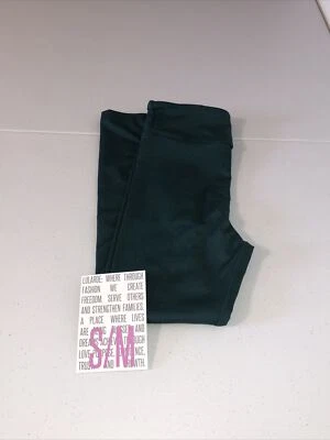 Леггинсы детские Lularoe маленькие средние однотонные охотничьи (темно-зеленые) новые без ценников - Изображение 1 из 4