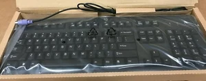 Brand New HP Keyboard PS/2 Wired Hewlett Packard Black Genuine 434820-002 - Picture 1 of 3