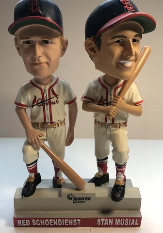 St Louis Cardinals Stan Musial Red Schoendienst Double Bobblehead SGA 9/14/19 Cover