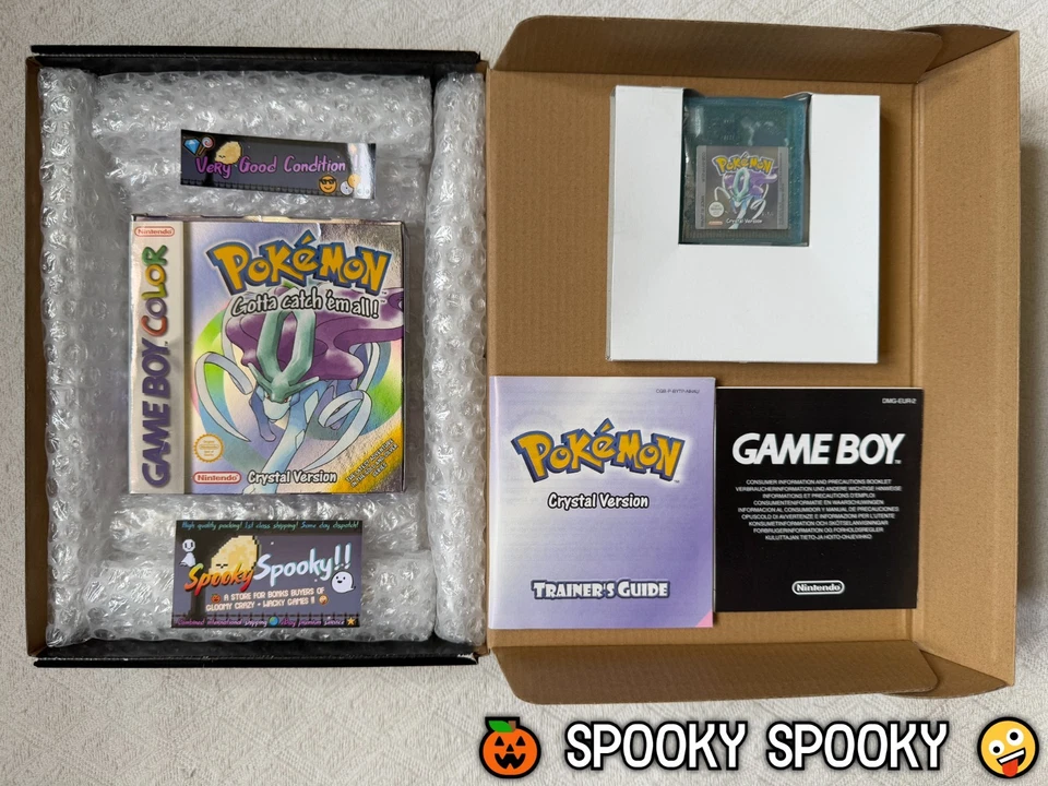 Pokemon Crystal Version Nintendo Game Boy Color - UK PAL VGC CIB - Tracked - Image 1 of 4