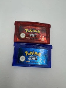 Pokemon Ruby + Pokemon Sapphire / SPANISH VERSION/ Tested / New Batteries - Picture 1 of 6