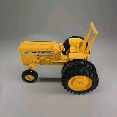Vintage 1985 Ertl 1/16 Scale Massey Ferguson Industrial 50E Tractor Duals & ROPS - Image 1 of 4