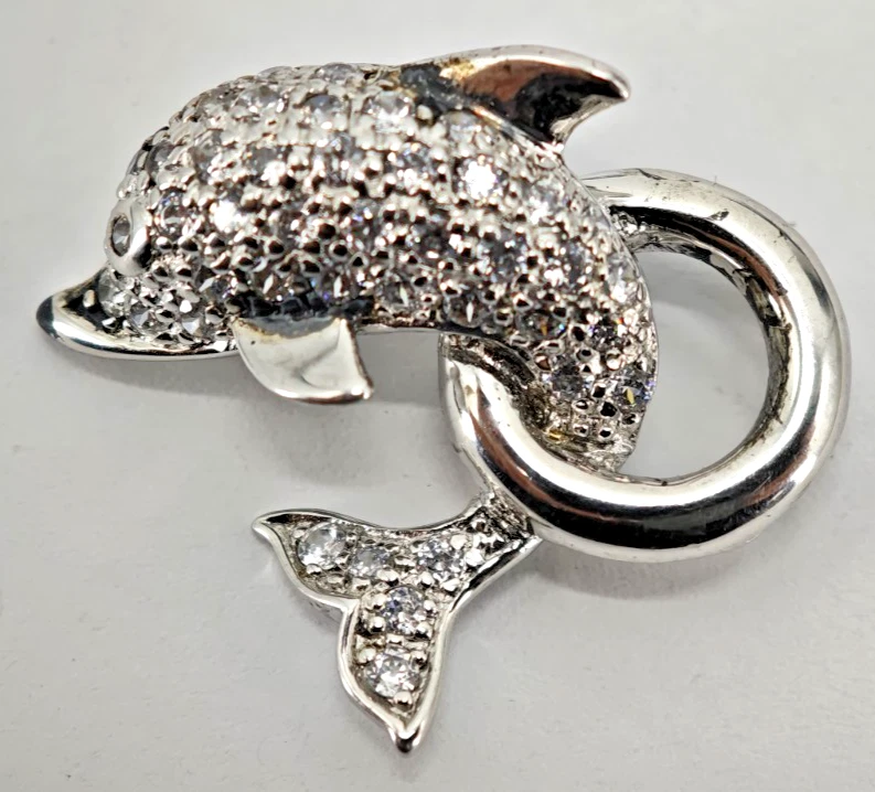 Budawi Delphin Anhänger Aus Leopardenjaspis – Mit Lederband, Ca. 30x24 Mm, Edelstein Schmuck