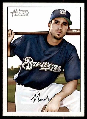 2007 Bowman Heritage J.J. Hardy Milwaukee Brewers #52 - Image 1 of 2