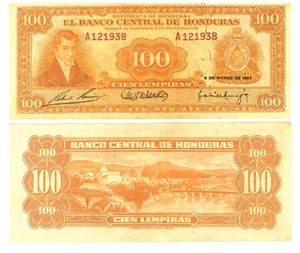u Reproduktion Schein Honduras 100 Lempiras 1951-1972 Pick #49 0492R - Bild 1 von 1