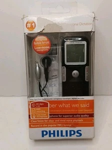 philips voice tracer LFH0645 4gb With Earpiece Instructions Boxed - Picture 1 of 10