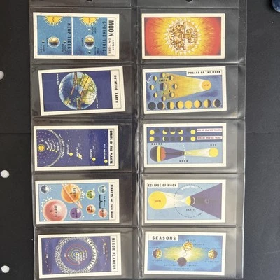 BROOKE BOND - OUT INTO SPACE ("ISSUED IN") - FULL SET OF 50 CARDS AL8 - Image 1 of 4