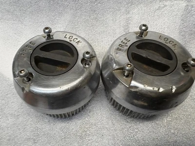 1985-1997 Ford F250 Dana 50 TTB Manual Locking Hub Dana 60 Pair 3 Bolt OEM F350 - Image 1 of 4