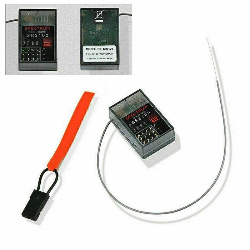 SR3100 Empfänger Spektrum Surface DSM2 3Ch RC Car DX3C DX3S DX4C DX4S 2.4GHzG0T1 - Bild 1 von 4