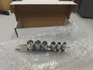 New WERA 300200 001 SA KC Zyklop Metric 1/4" Drive Socket 6 Piece Set - Picture 1 of 8