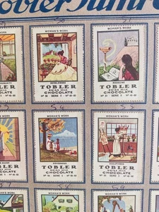 20er Jahre Toblerone Schokoladenkarten - antike Schweizer Werbung Sammlerstücke. - Bild 1 von 4