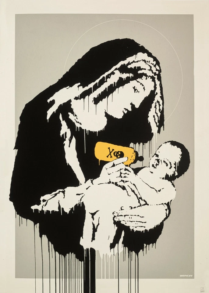 BANKSY Poster Or Canvas Print "TOXIC MARY" - Image 1 of 1