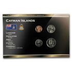 CAYMAN ISLANDS 5 COINS SET: 1, 5, 10, 25 CENTS 1999-2008 UNC