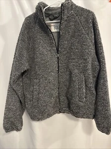 NWT BDG Urban Outfitters Men's Gray Full Zip Sherpa Jacket Sz Small Warm Pockets - Picture 1 of 9