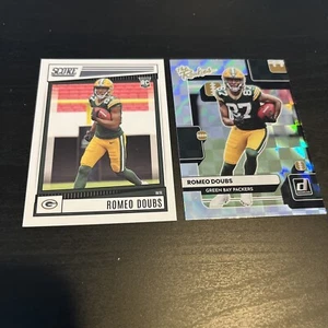 ROMEO DOUBS RC 2022 Donruss THE ROOKIES #TR33 & Score #389 Packers Cards (d3) - Picture 1 of 2