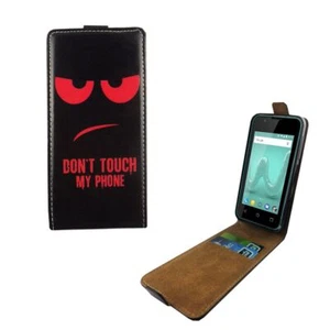 Wiko Sunny 2 Etui Case Komórka Cover Ochrona Pokrowiec Flip Futerał ochronny Etui Czerwone - Zdjęcie 1 z 3