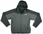 The North Face Jacket Men's Large Black Gray Full Zip Softshell Apex Hoodie