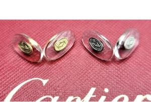 Repuesto de almohadillas nasales Cartier talla pequeña doradas/plateadas 1 impresora para gafas Cartier - Imagen 1 de 6