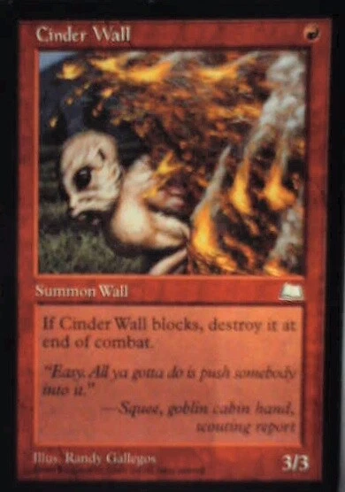 Cinder Wall - Weatherlight: #94, Magic: The Gathering Lp R45 - Image 1 of 1