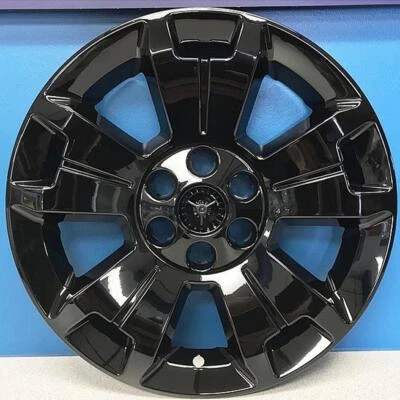 ONE 2015-2022 CHEVROLET COLORADO LT 17" GLOSS BLACK WHEEL SKIN # IMP-405BLK NEW - Image 1 of 4