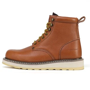 Botas de Trabajo Puntera Suave Antideslizante Anti-Aceite Impermeable Anti-Choque Eléctrico 6" Para Hombre - Imagen 1 de 17