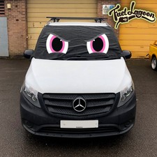 Mercedes Vito 447 Black Out Blind Window Screen Cover Frost Camping Eyes Pink