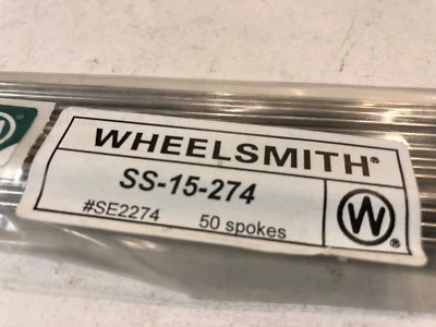 Wheelsmith SS15-274mm Silver spokes Pack Of 50 - Image 1 of 4