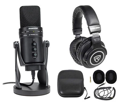 SAMSON G-Track Pro Studio USB Condenser Microphone Mic + Interface + Headphones - Image 1 of 4