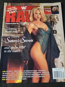 WWF RAW MAGAZINE CLASSIC SUNNY COVER ATTITUDE ERA NOV/DEC 1996 WWE/ECW VF+ - Picture 1 of 16