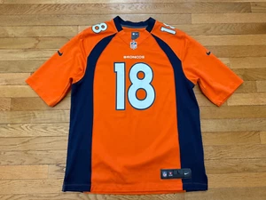 Denver Broncos Peyton Manning 18 Jersey Mens Large NFL Nike On Field Orange - Picture 1 of 4