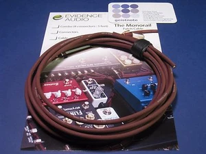 Bulk Cable Evidence Audio Burgundy Monorail 10 feet - Authorized Dealer - Picture 1 of 2