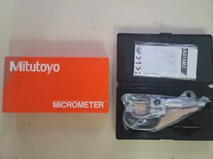 MITUTOYO # 295-153 DIGITAL SPHERICAL FACE MICROMETER 0" TO 1" - Picture 1 of 7