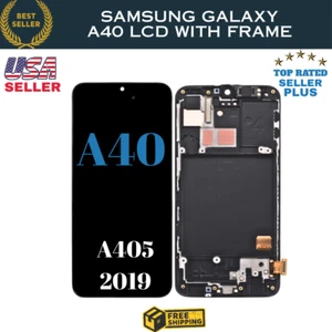 For Samsung Galaxy A40 (A405) LCD Display Touch Screen Digitizer+ Frame ✅USA✅ - Photo 1 sur 5