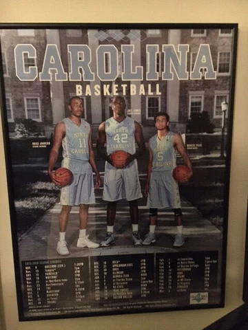 UNC North Carolina Tar Heels Basketball 2015 2016 Promo Poster Paige Johnson Cover